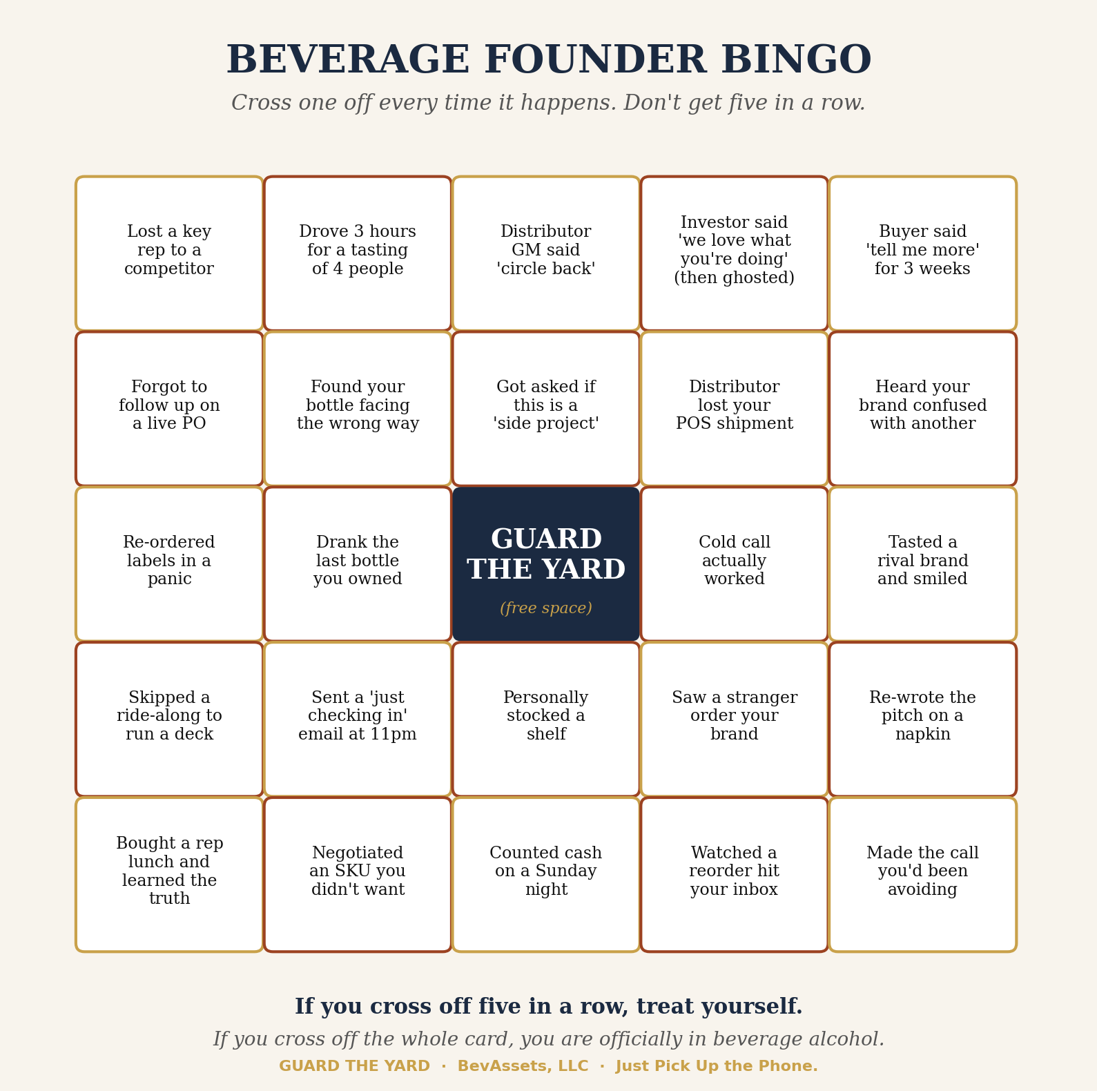 Founder Bingo